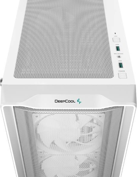 DEEPCOOL Case CG580 WH, ATX, Průhledná bočnice, bílá