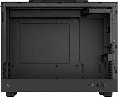 DEEPCOOL Case CH160 PLUS, mATX, Průhledná bočnice, černá