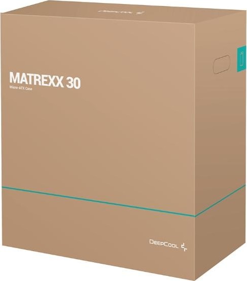 DEEPCOOL Case MATREXX 30, mATX, Průhledná bočnice, 1x120mm Fan, černá