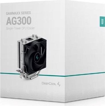 DEEPCOOL CPU Chladič AG300, 1x92mm, LGA1851, AM5, černá
