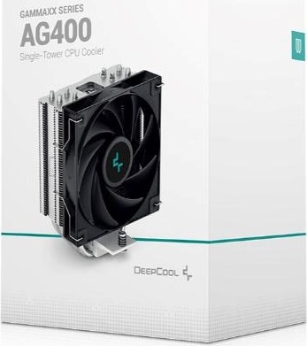 DEEPCOOL CPU Chladič AG400, 1x120mm, LGA1851, AM5, černá