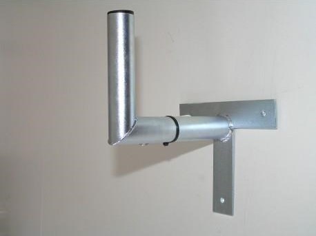 WFmetal Držák antény na zeď, tvar T, galvanický zinek, délka 25cm