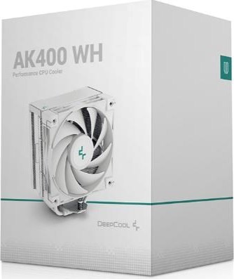 DEEPCOOL CPU Chladič AK400 WH, 1x120mm, LGA1851, AM5, bílá