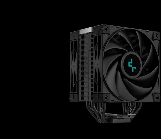 DEEPCOOL CPU Chladič AK400 ZERO DARK PLUS, 2x120mm, LGA1851, AM5, černá