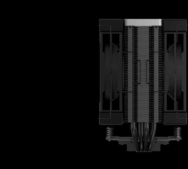 DEEPCOOL CPU Chladič AK400 ZERO DARK PLUS, 2x120mm, LGA1851, AM5, černá