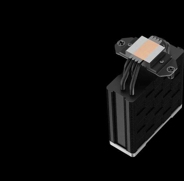 DEEPCOOL CPU Chladič AK400 ZERO DARK PLUS, 2x120mm, LGA1851, AM5, černá