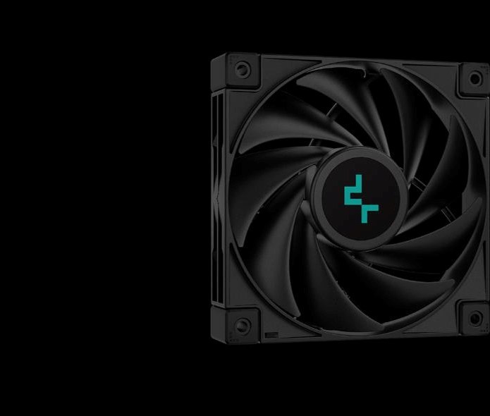DEEPCOOL CPU Chladič AK400 ZERO DARK PLUS, 2x120mm, LGA1851, AM5, černá