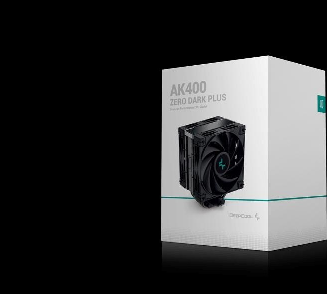 DEEPCOOL CPU Chladič AK400 ZERO DARK PLUS, 2x120mm, LGA1851, AM5, černá