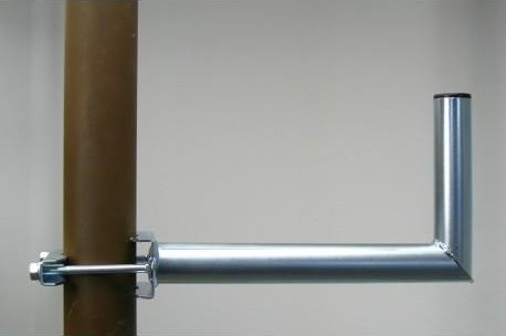 WFmetal Držák antény na stožár, galvanický zinek, délka 35cm