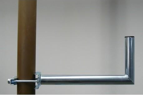 WFmetal Držák antény na stožár, galvanický zinek, délka 40cm