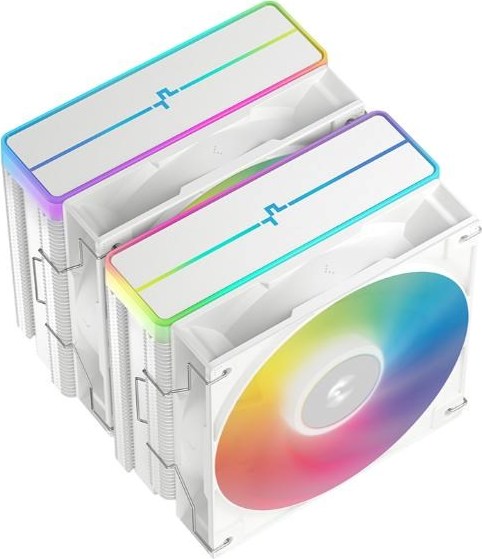 DEEPCOOL CPU Chladič AG620 WH ARGB V2, 2x120mm, LGA1851, AM5, bílá