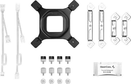 DEEPCOOL CPU Chladič AG620 WH ARGB V2, 2x120mm, LGA1851, AM5, bílá