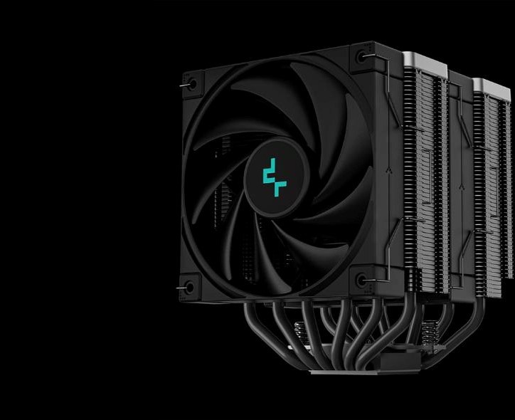 DEEPCOOL CPU Chladič AK620 ZERO DARK, 2x120mm, LGA1851, AM5, černá