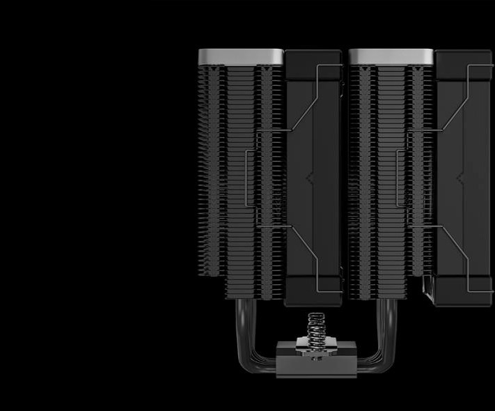 DEEPCOOL CPU Chladič AK620 ZERO DARK, 2x120mm, LGA1851, AM5, černá