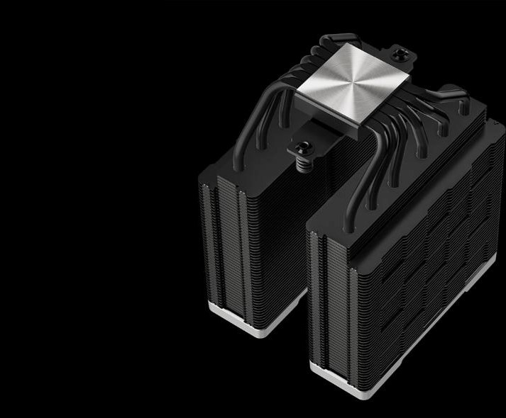 DEEPCOOL CPU Chladič AK620 ZERO DARK, 2x120mm, LGA1851, AM5, černá