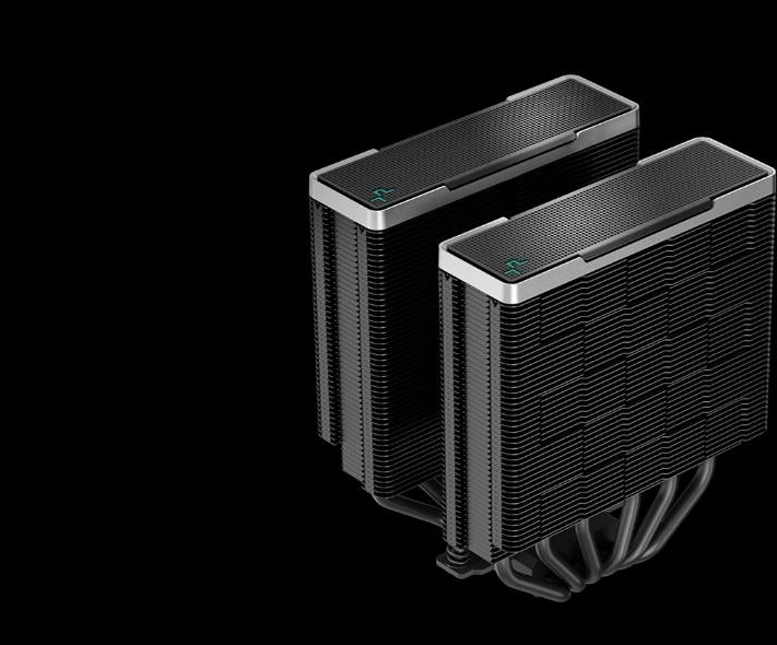 DEEPCOOL CPU Chladič AK620 ZERO DARK, 2x120mm, LGA1851, AM5, černá