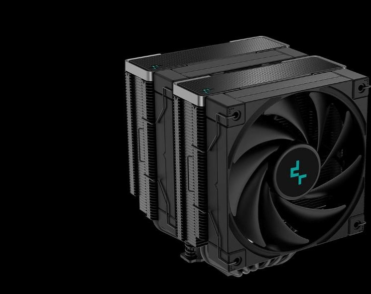DEEPCOOL CPU Chladič AK620 ZERO DARK, 2x120mm, LGA1851, AM5, černá