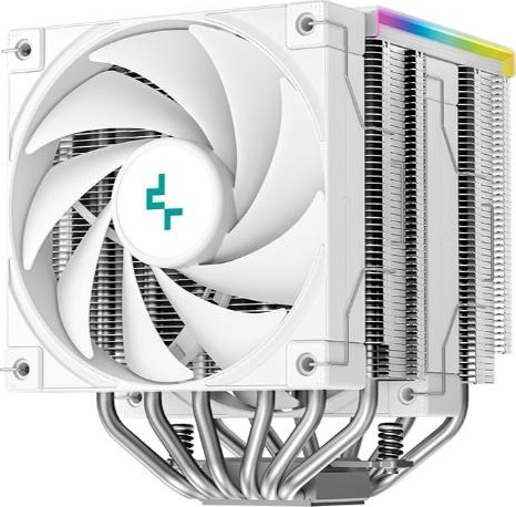 DEEPCOOL CPU Chladič AK620 DIGITAL SE WH, ARGB, 2x120mm, LGA1851, AM5, bílá