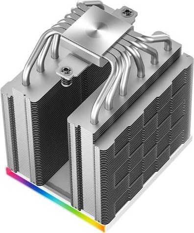DEEPCOOL CPU Chladič AK620 DIGITAL SE WH, ARGB, 2x120mm, LGA1851, AM5, bílá
