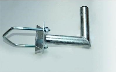 WFmetal Držák antény na stožár do průměru 150mm s vinklem, žárový zinek, délka 20cm