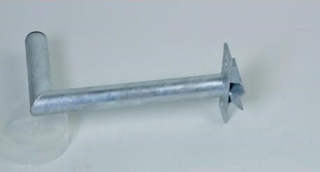 WFmetal Držák antény na stožár s vinklem, žárový zinek, délka 35cm