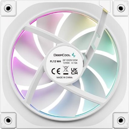 DEEPCOOL Ventilátor FL12 WH 3v1, 3x120mm, ARGB, bílá