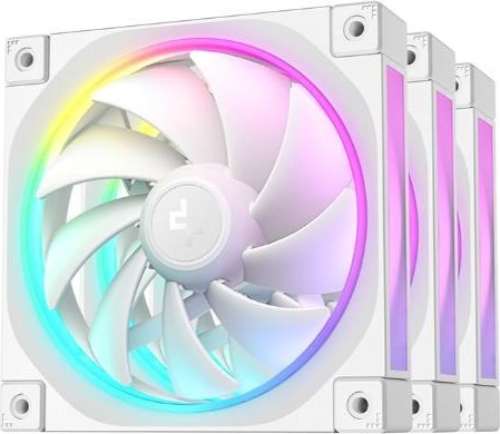 DEEPCOOL Ventilátor FL12 WH 3v1, 3x120mm, ARGB, bílá