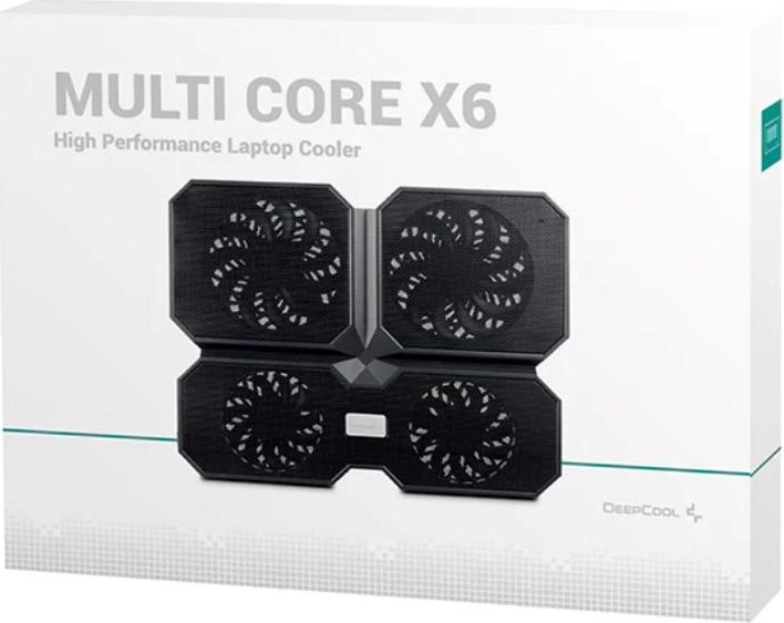 DEEPCOOL Chladící podložka Multi Core X6, pod notebook, černá