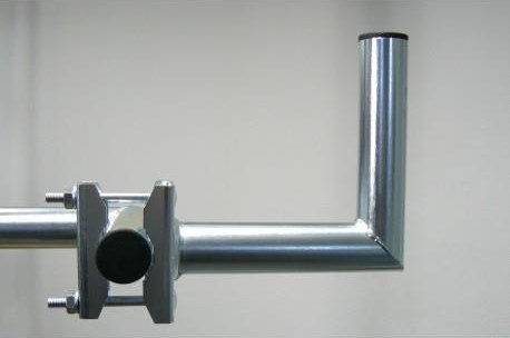 WFmetal Držák antény na balkón, galvanický zinek, délka 20cm