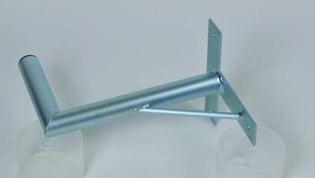 WFmetal Držák antény na zeď, tvar T se vzpěrou, galvanický zinek, délka 35cm