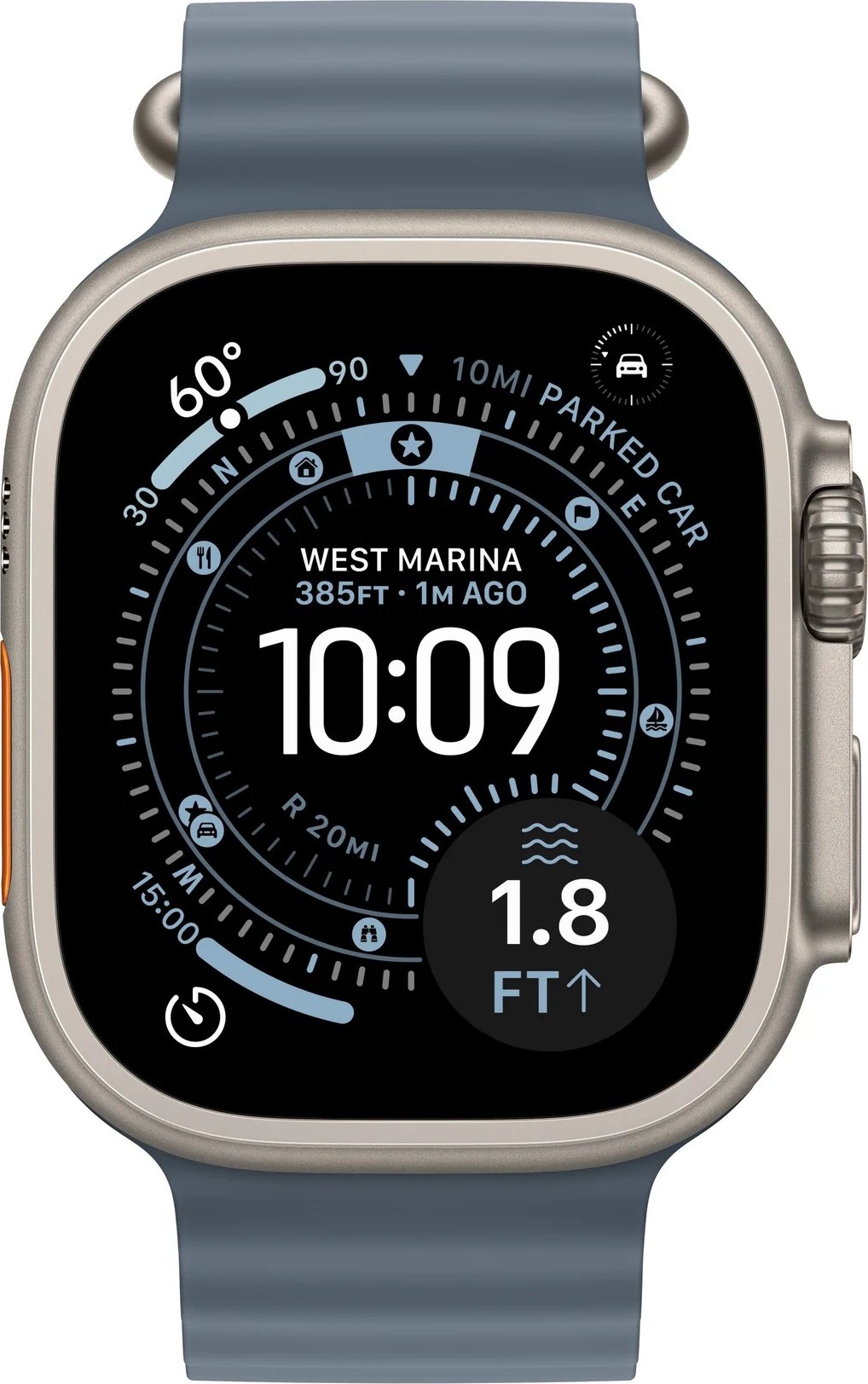 Apple Watch Ultra 3/49/Sport Band/Anchor Blue