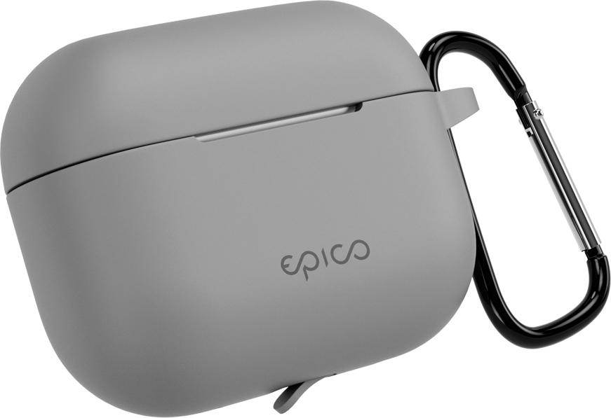 Epico pouzdro s karabinou AirPods Pro 3 - šedá