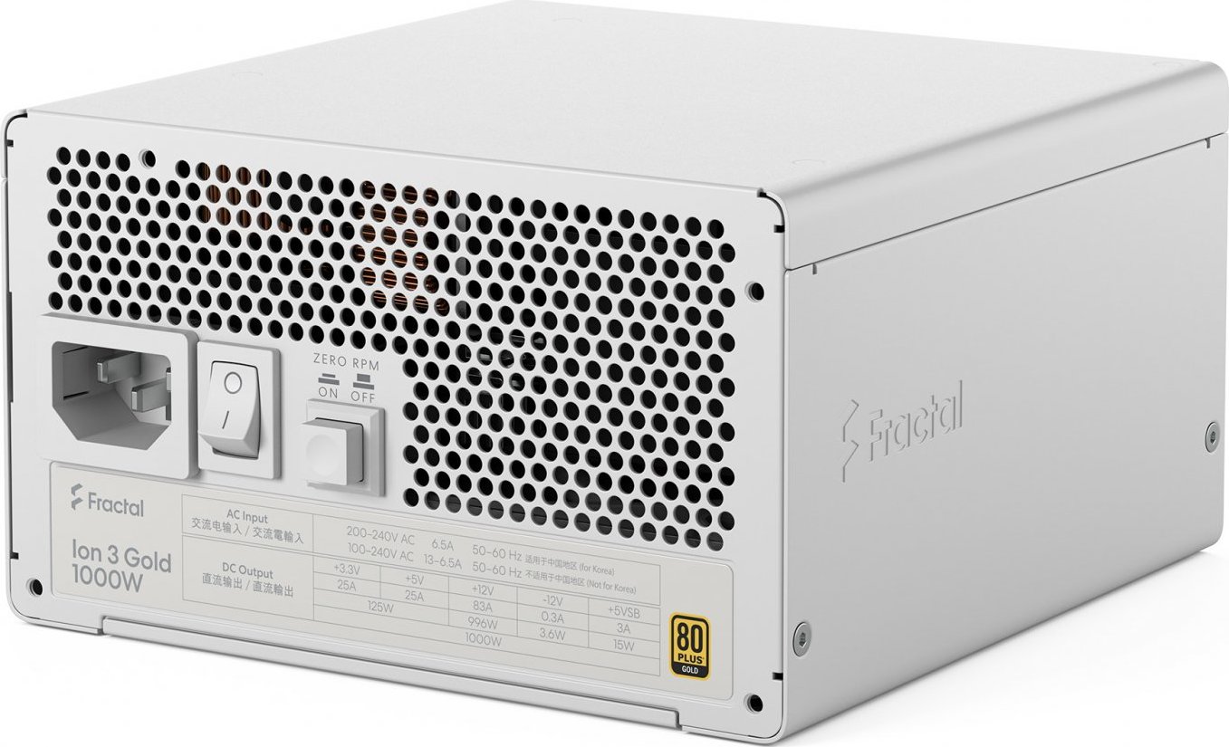Fractal Design Fractal Ion 3/1000W/ATX 3.1/80PLUS Gold/Modular/Retail