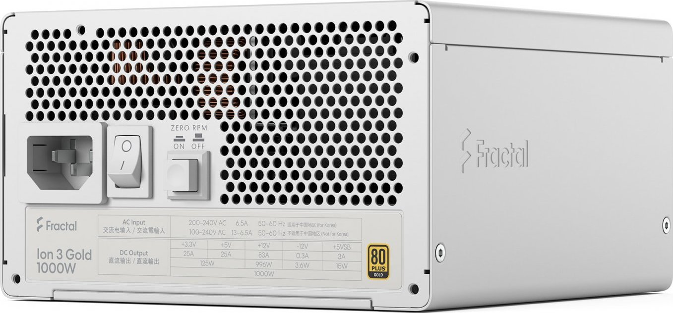 Fractal Design Fractal Ion 3/1000W/ATX 3.1/80PLUS Gold/Modular/Retail