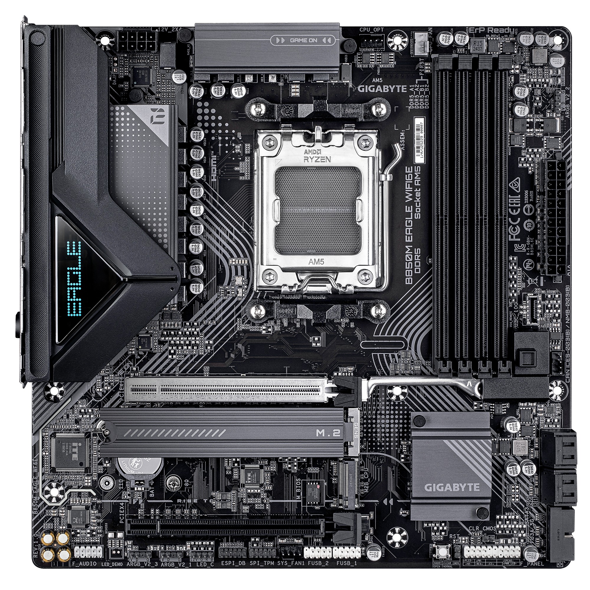 GIGABYTE MB Sc AM5 B850M EAGLE WF6E, AMD B850, 4xDDR5, 1xHDMI, 2xDP, Wifi, mATX