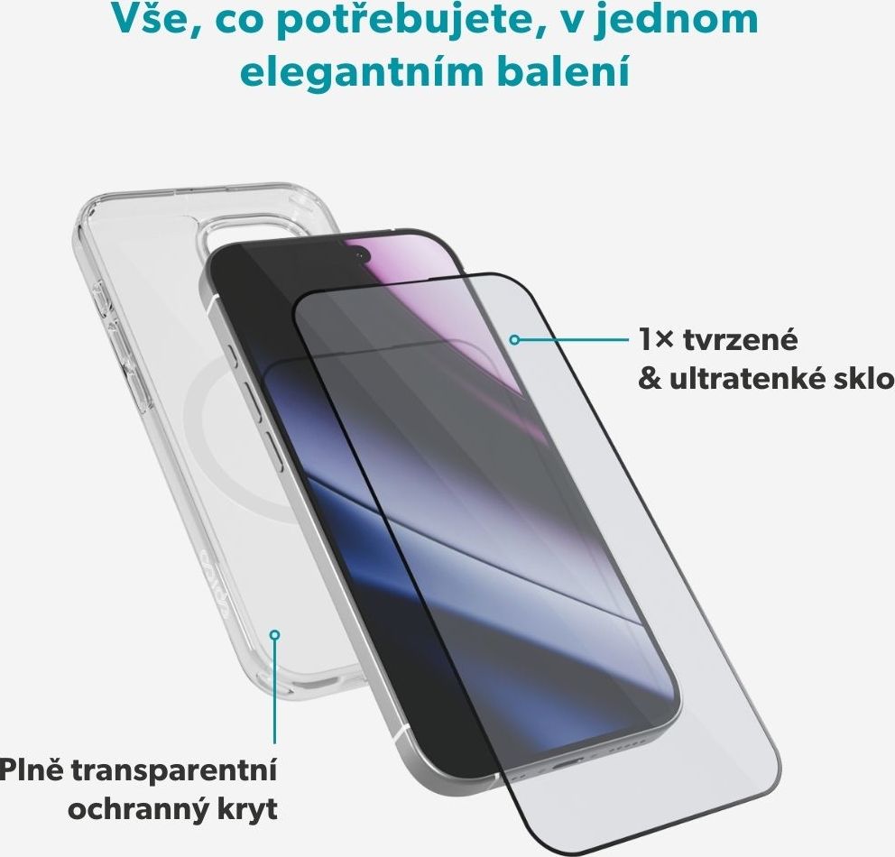 Epico StarterPack iPhone 17 - sklo + kryt
