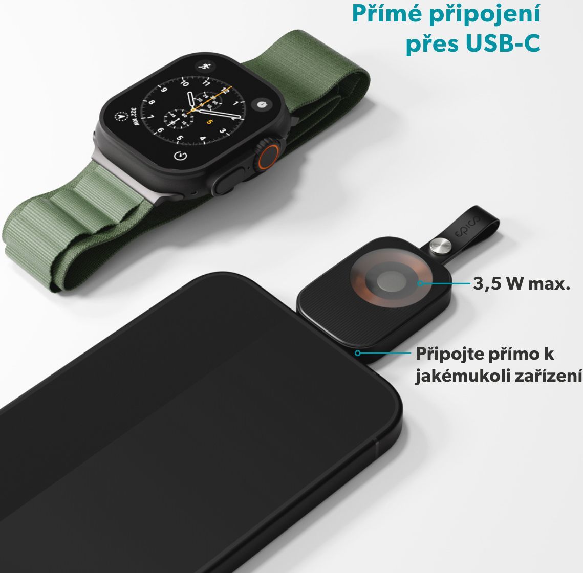 Epico UltraBase mini USB-C nabíječka Apple Watch EO20
