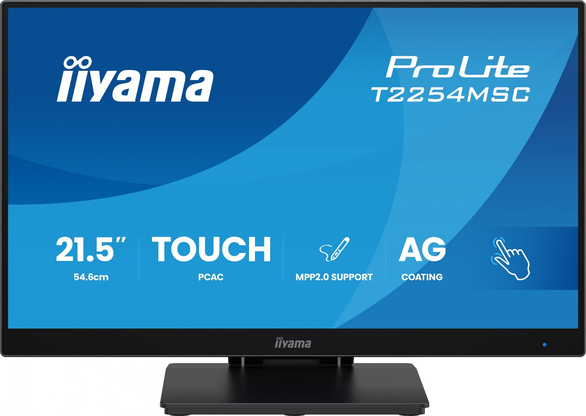 22" LCD iiyama T2254MSC-B2AG:IPS,FHD,HDMI,DP