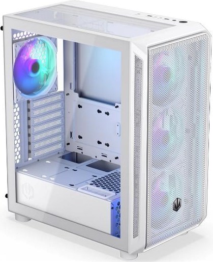 ENDORFY Case Arx 500 ARGB, Průhledná bočnice, ATX, 4x140mm ARGB Fan, bílá