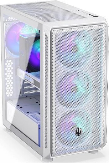 ENDORFY Case Arx 500 ARGB, Průhledná bočnice, ATX, 4x140mm ARGB Fan, bílá