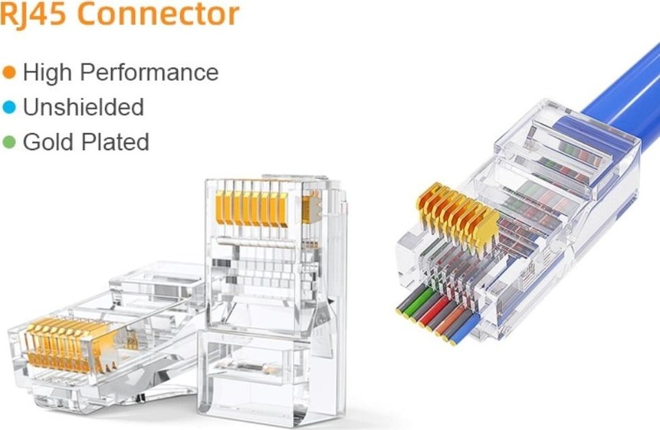 PremiumCord Konektor RJ45 8pinů, UTP Cat6