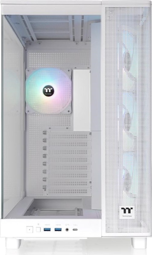 THERMALTAKE Case View 380 XL TG ARGB, ATX, Průhledná bočnice, 4x 120mm ARGB Fan, bílá
