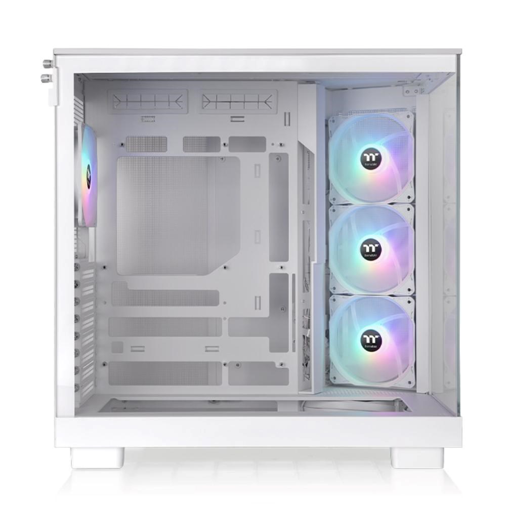 THERMALTAKE Case View 380 XL TG ARGB, ATX, Průhledná bočnice, 4x 120mm ARGB Fan, bílá
