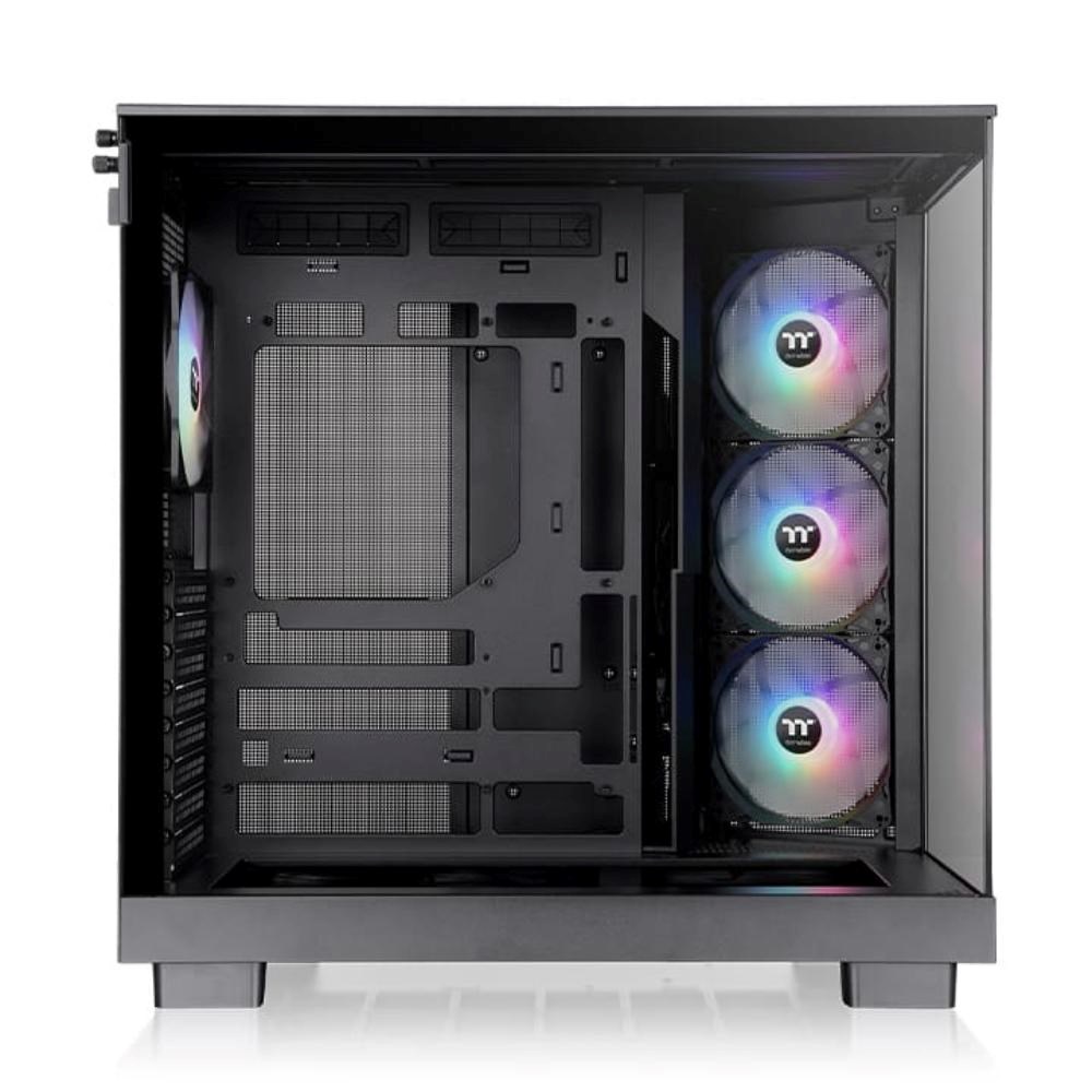 THERMALTAKE Case View 380 XL TG ARGB, ATX, Průhledná bočnice, 4x 120mm ARGB Fan, černá