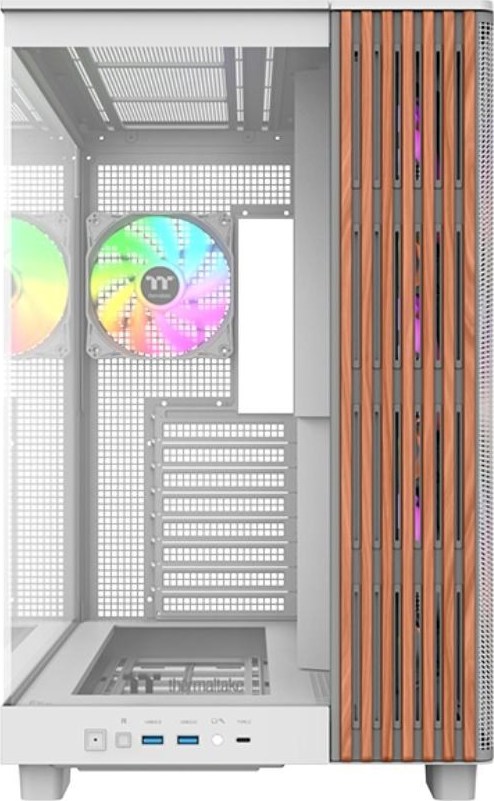THERMALTAKE Case View 380 XL WS ARGB, Průhledná bočnice, bílá