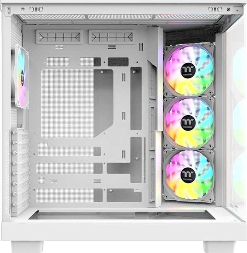THERMALTAKE Case View 380 XL WS ARGB, Průhledná bočnice, bílá