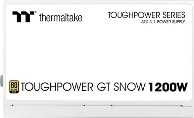 THERMALTAKE zdroj 1200W Toughpower GT, 120mm, Plně modulární, 80+ Gold, bílá