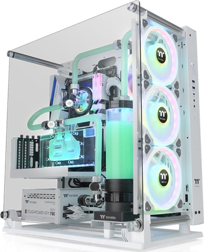 THERMALTAKE Case Core P3 TG Pro Snow, ATX, Průhledná bočnice, bílá