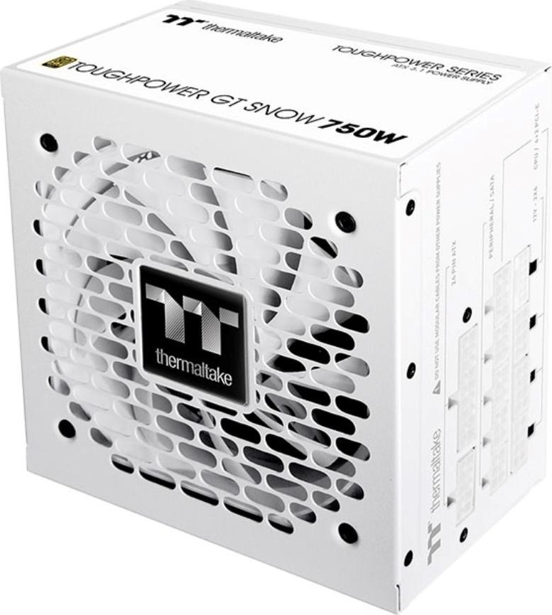 THERMALTAKE zdroj 750W Toughpower GT, 120mm, Plně modulární, 80+ Gold, bílá