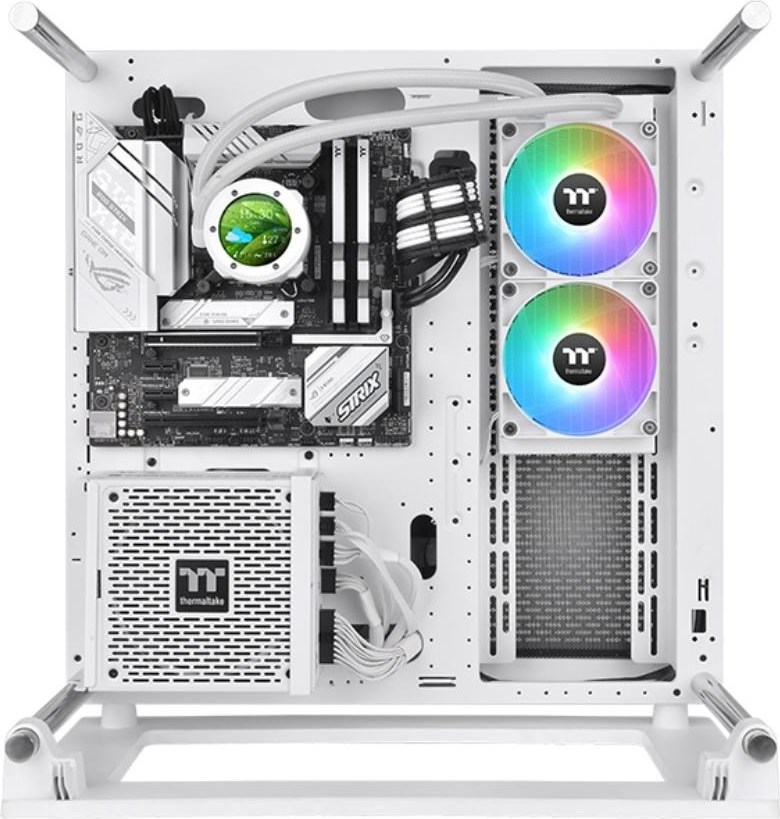 THERMALTAKE Vodní chladič TH240 V2 Ultra ARGB, 2x120mm ARGB, LGA1851, AM5, bílá